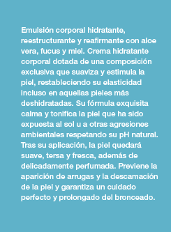 Aloe vera, Fucus & Honey Firming & Restoring body emulsion